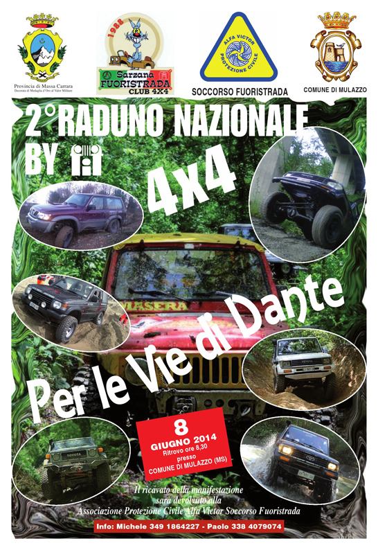 Locandina 2° Raduno Nazionale by FIF Per le vie di Dante
