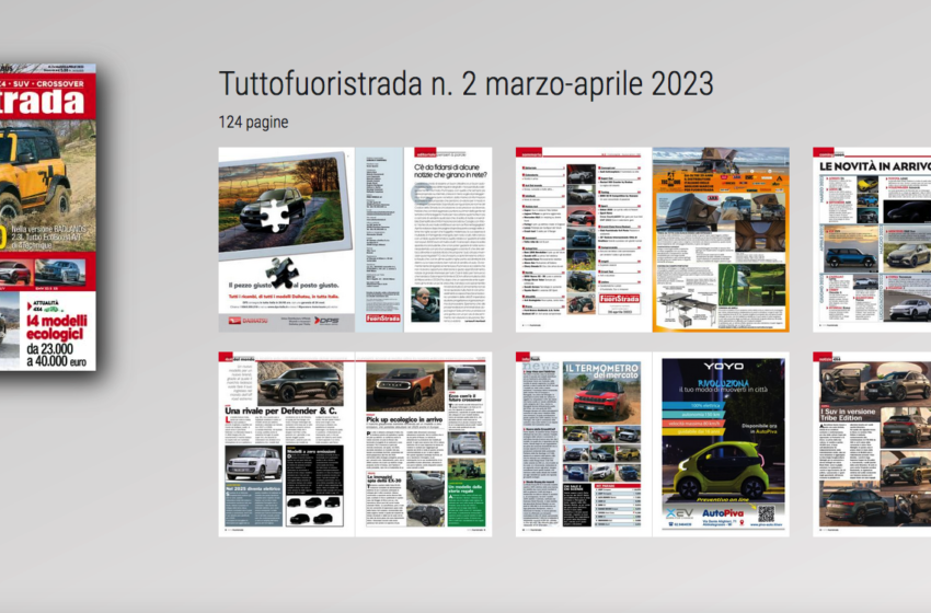  Tuttofuoristrada n. 2 marzo-aprile 2023: l’edizione digitale è già disponibile