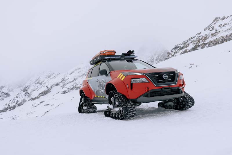  X-Trail Mountain Rescue il Nissan con… i cingoli (video)
