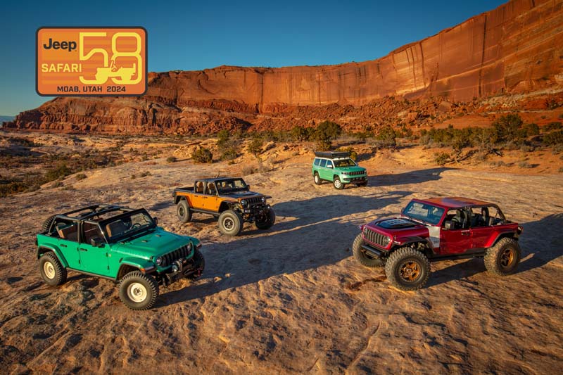  4 extreme concept Jeep in mostra a Moab